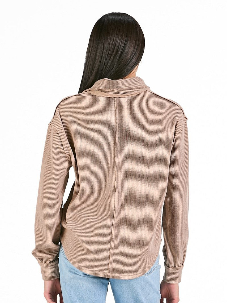 Simply Southern - Collared Knit Top - Umber - 2025