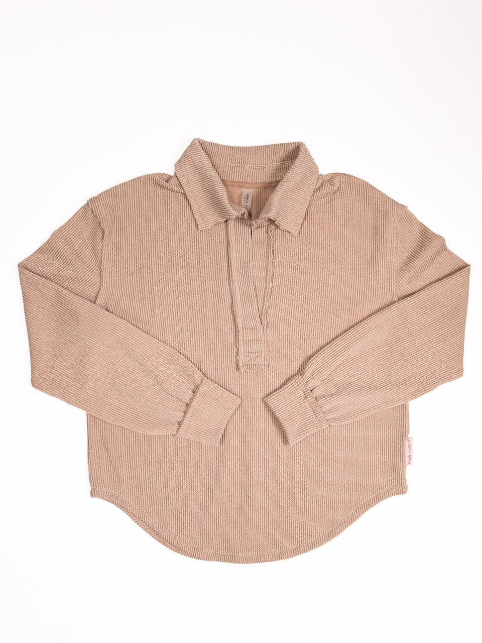 Simply Southern - Collared Knit Top - Umber - 2025
