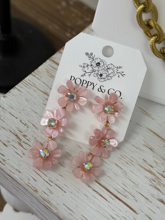 The Gracyn Earrings - Pink
