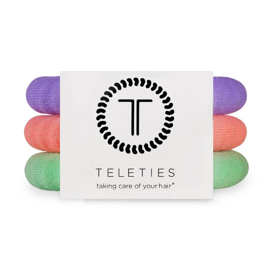 TELETIES - Large - Nylon Hair Ties - Color Rush