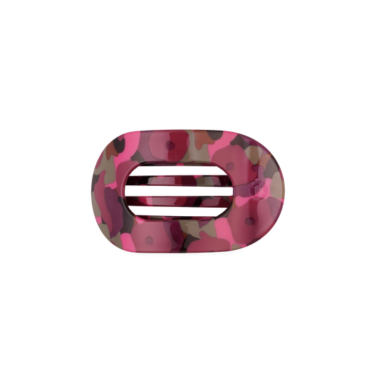 TELETIES - Small Flat Round Hair Clip - Garden Glam