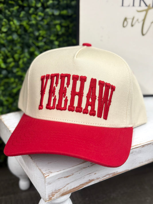 The Yeehaw Trucker Hat - Red