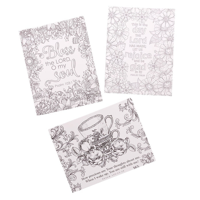 Boxed Coloring Cards Psalms in Color