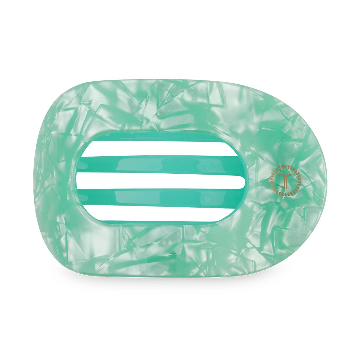 TELETIES - Small Flat Round Clip - Spring Splash