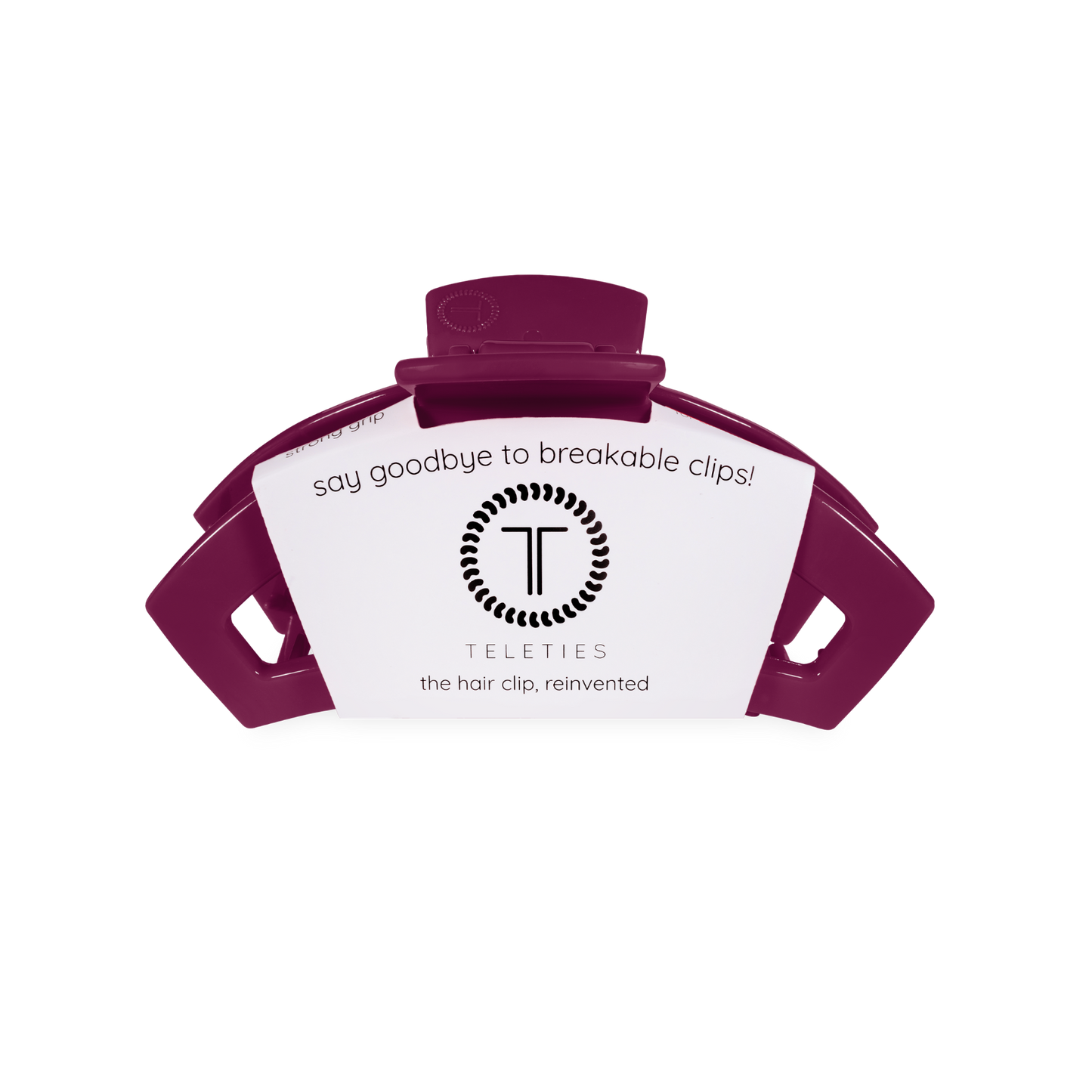 TELETIES - Open Medium Hair Clip - Mulberry