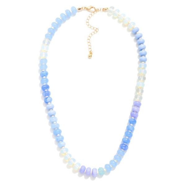 The Cleo Necklace - Blue Mix