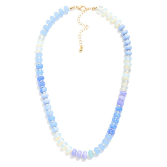 The Cleo Necklace - Blue Mix