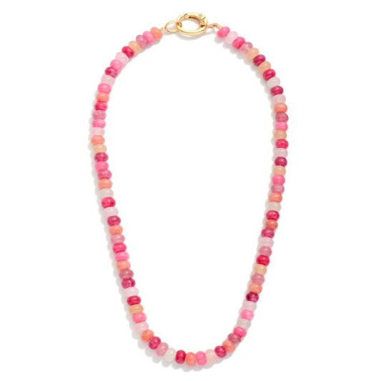The Jeneen Necklace - Pink Multi