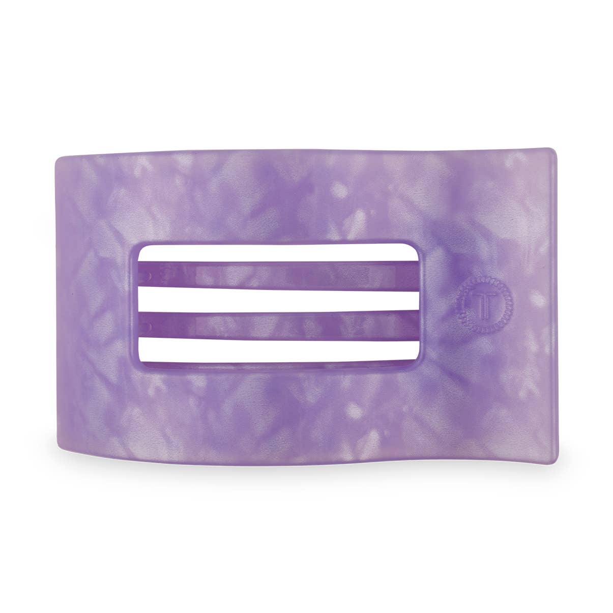 TELETIES - Small Flat Rectangle Hair Clip - Lavender Mist