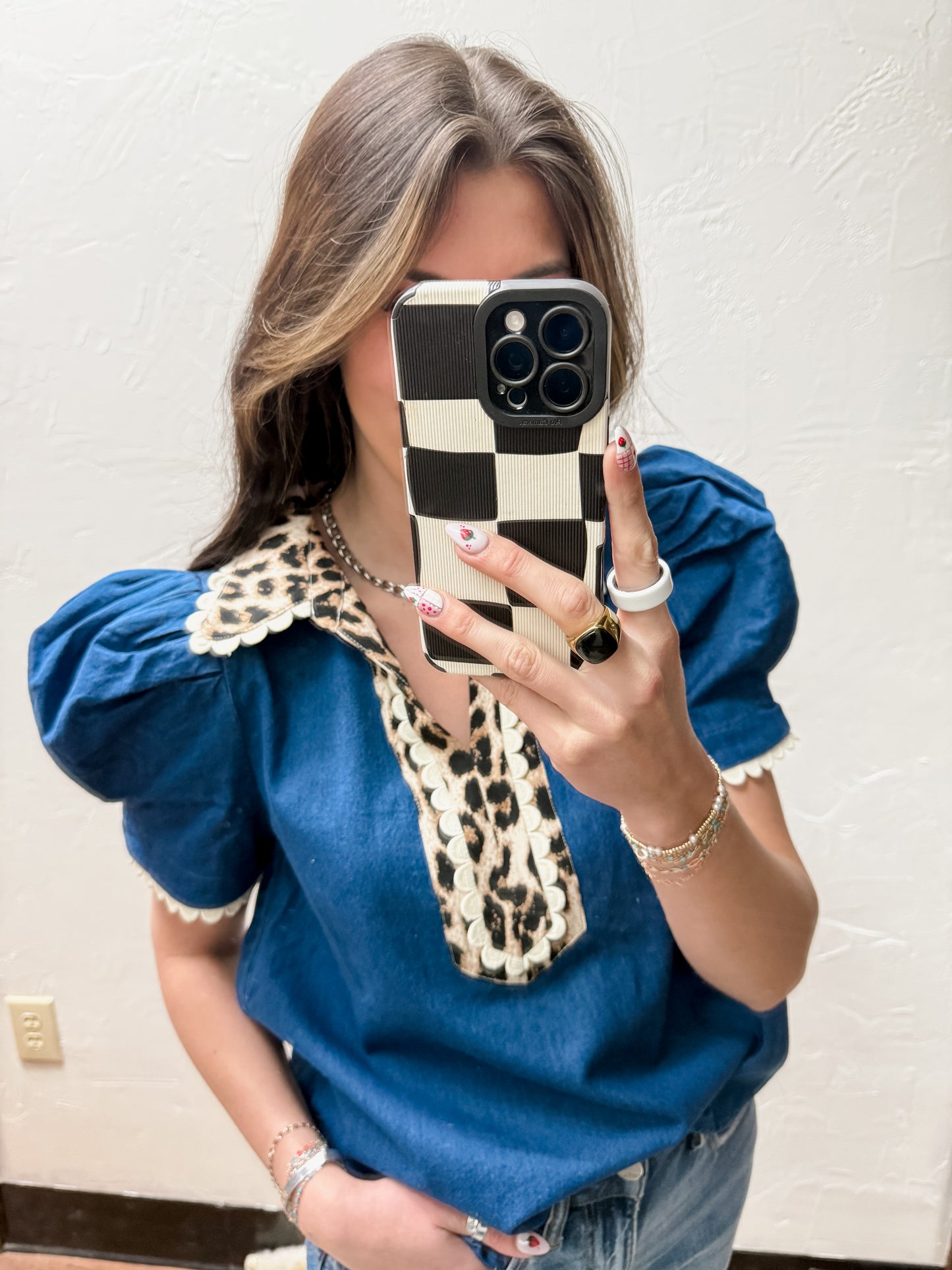 The Portia Denim Top