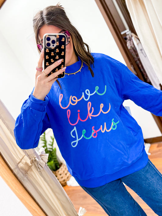 The Love Like Jesus Mock Neck Sweatshirt