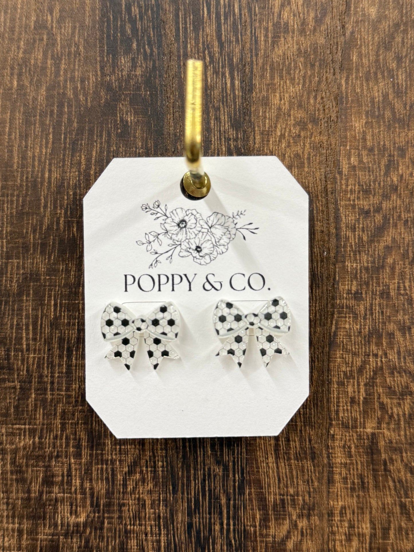 The Soccer Bow Earrings