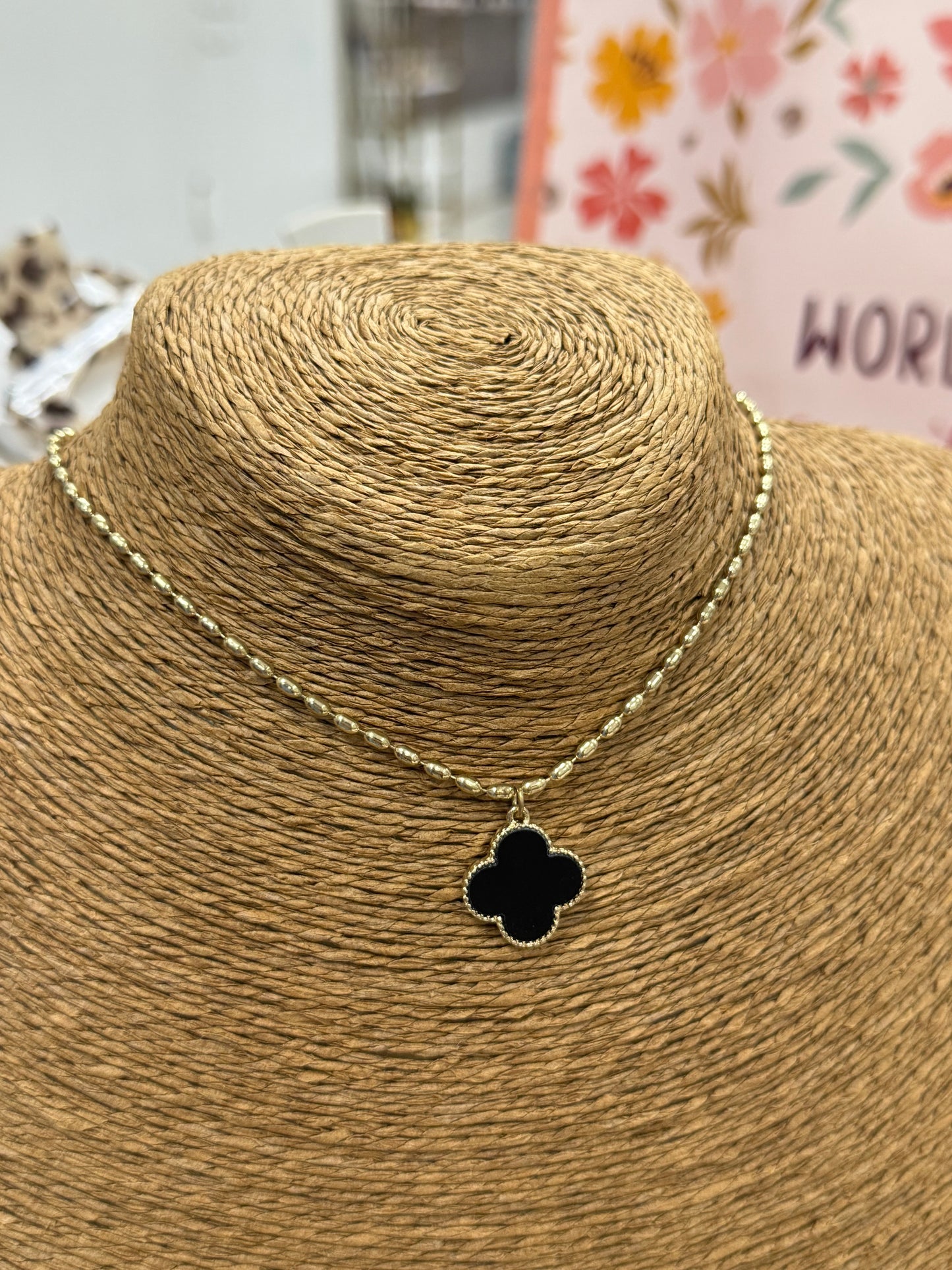 The Kia Necklace - Gold/Black