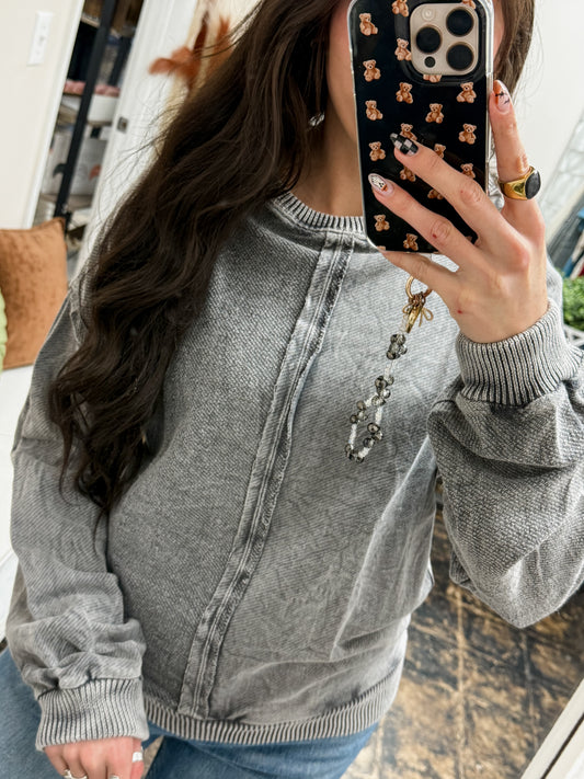 Simply Southern - Leona Pullover - Lead - 2025