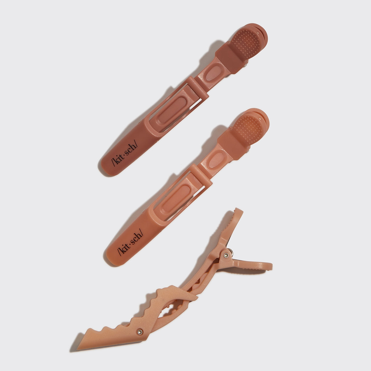 KITSCH - Recycled Plastic Crocodile Clip 3pc - Blush
