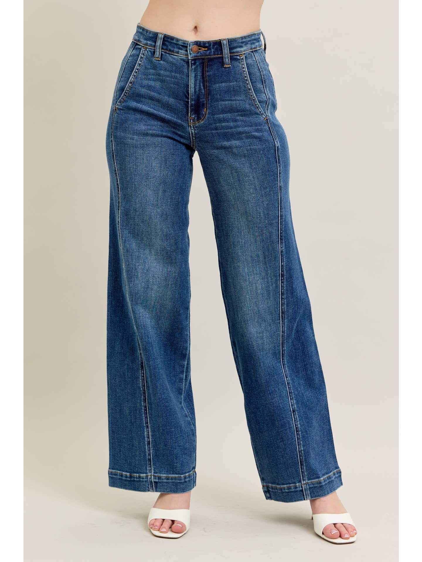 Judy Blue Jeans - High Waisted Trouser Wide Leg