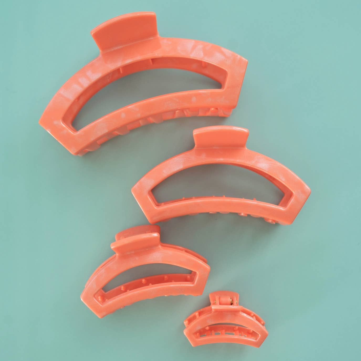 TELETIES - Open Medium Hair Clip - Dreamsicle