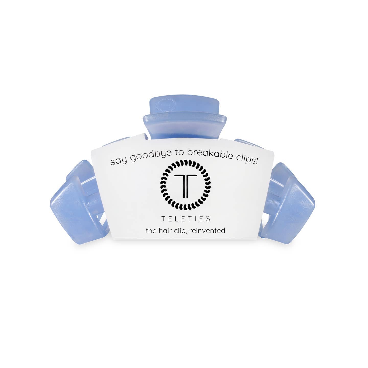 TELETIES - Classic Small Hair Clip - Blue Lagoon