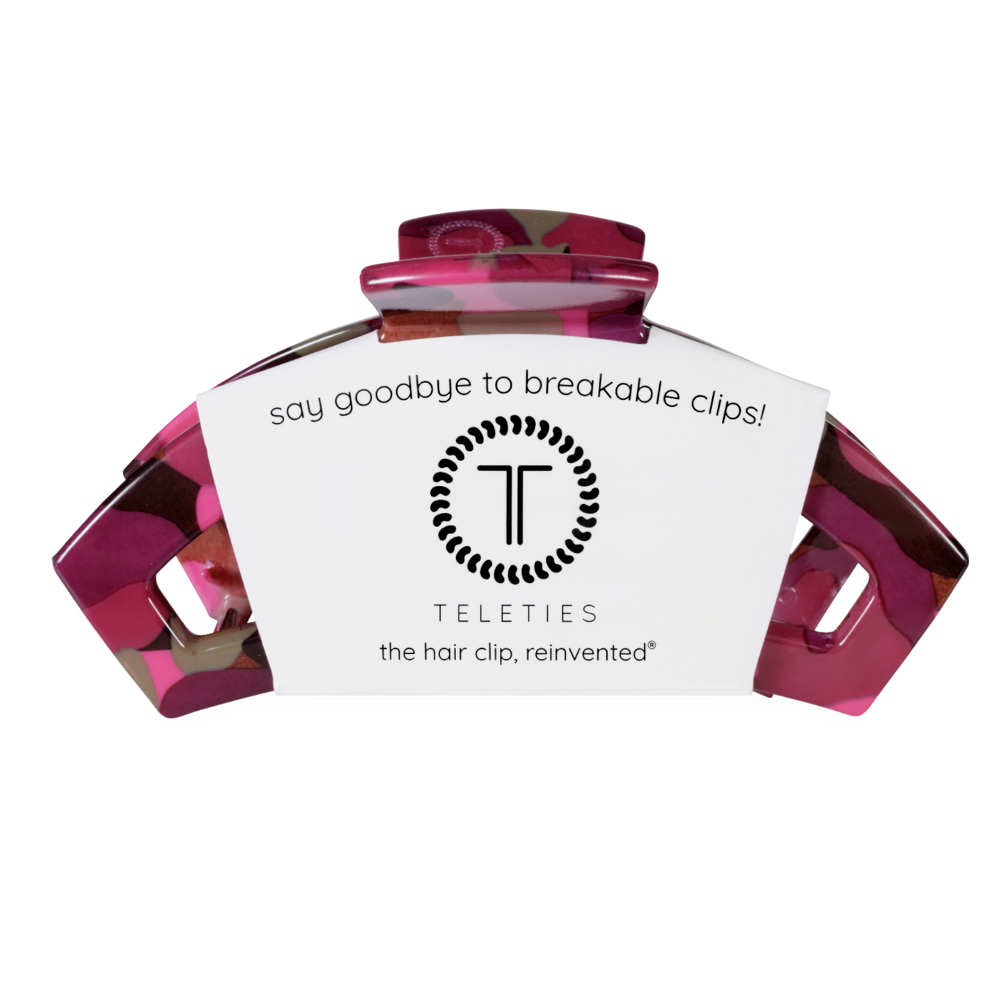 TELETIES - Open Large Hair Clip - Garden Glam