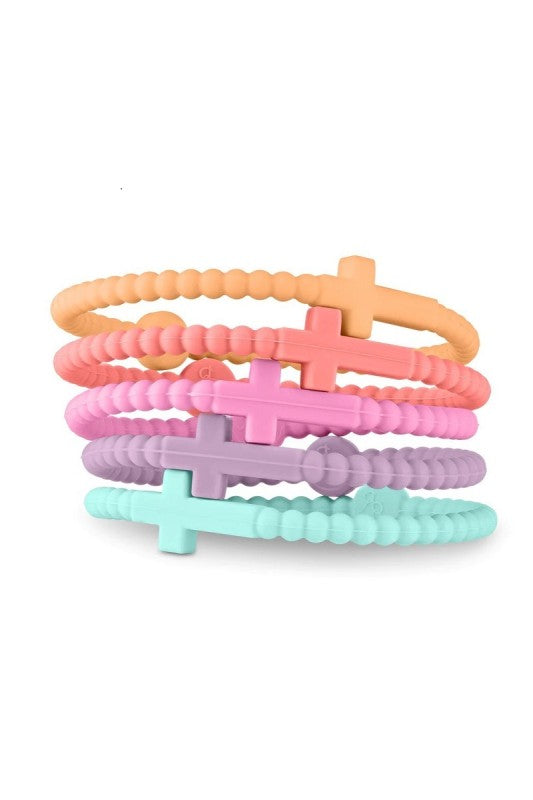 The Cross Silicone Bracelet Pack - ASST. COLORS