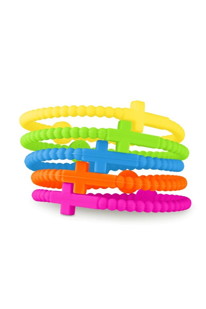 The Cross Silicone Bracelet Pack - ASST. COLORS