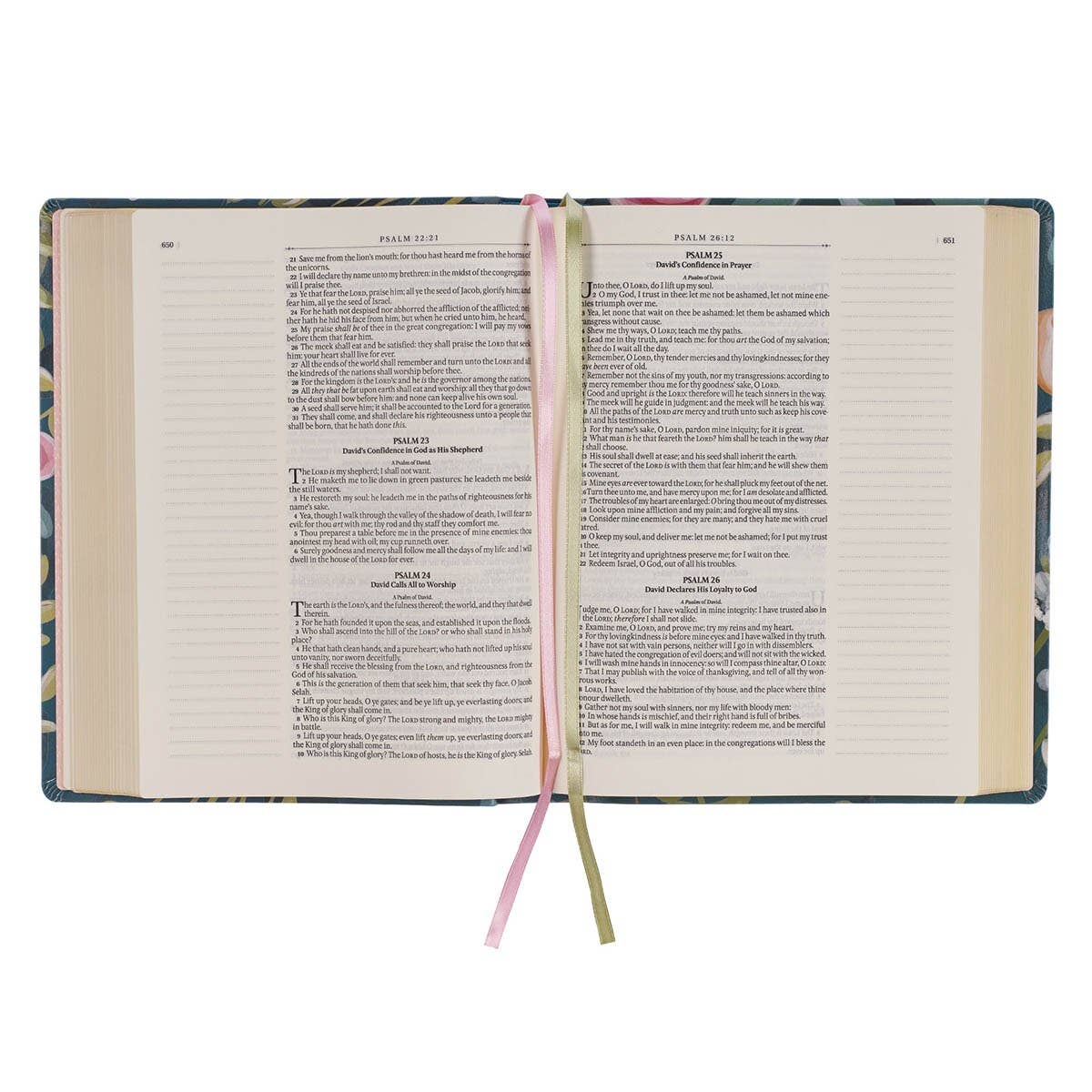 Large Print Faux Leather KJV Note-taking Bible - Matthew 22:37