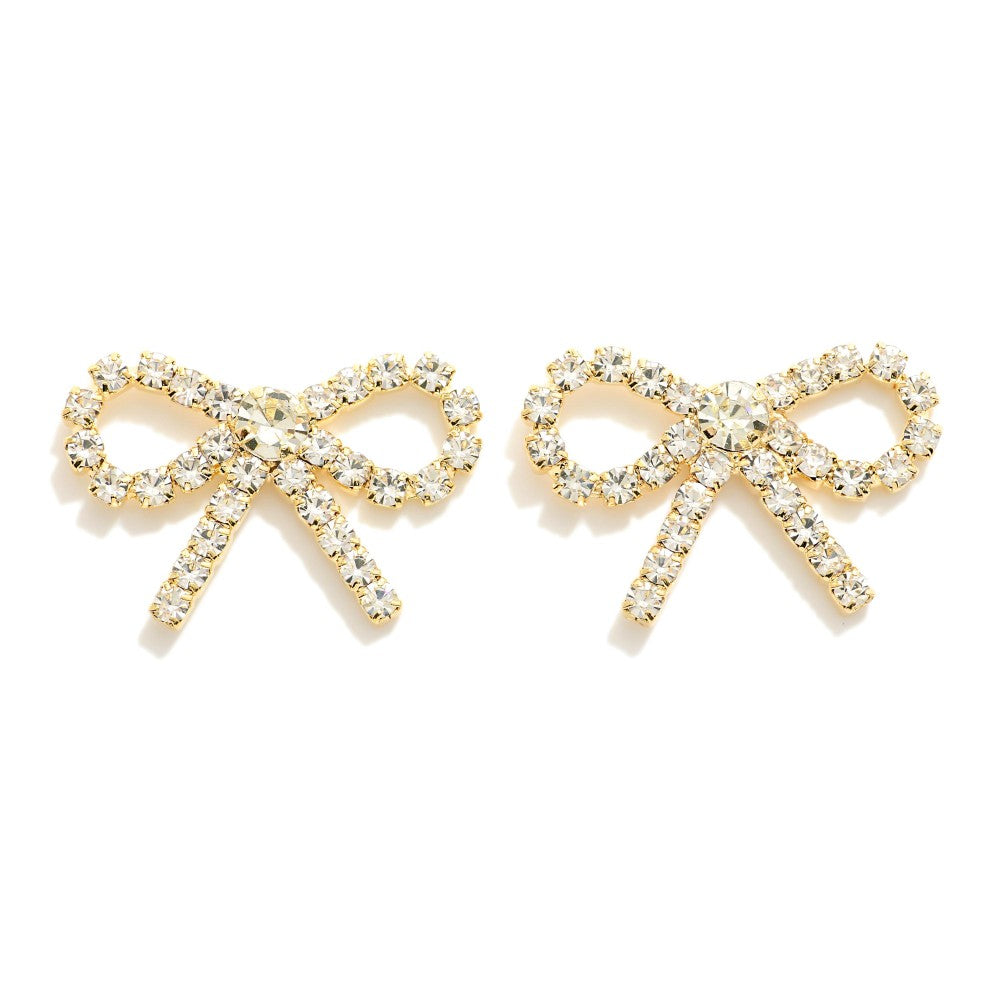 The Milly Bow Earrings - Gold
