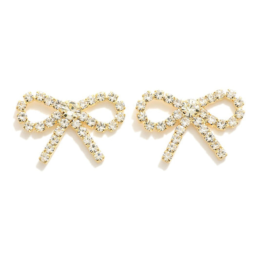 The Milly Bow Earrings - Gold