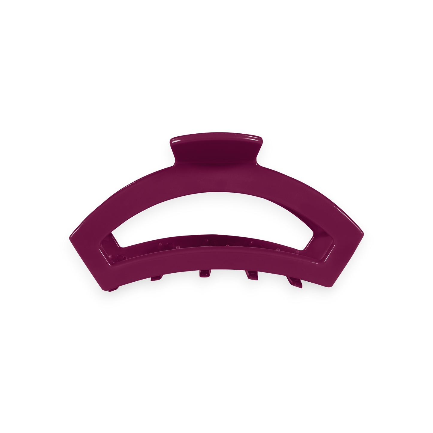 TELETIES - Open Small Hair Clip- Mulberry