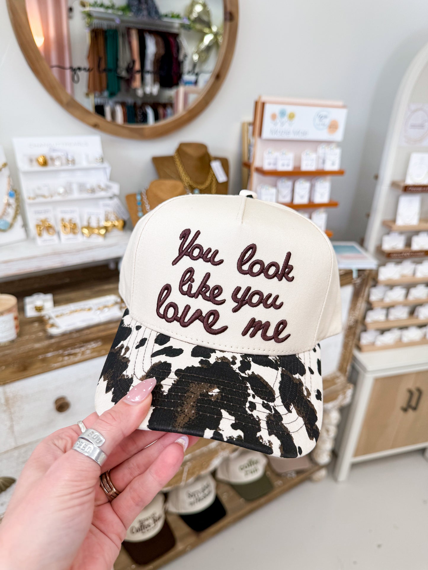 The You Look Like You Love Me Hat - Cow