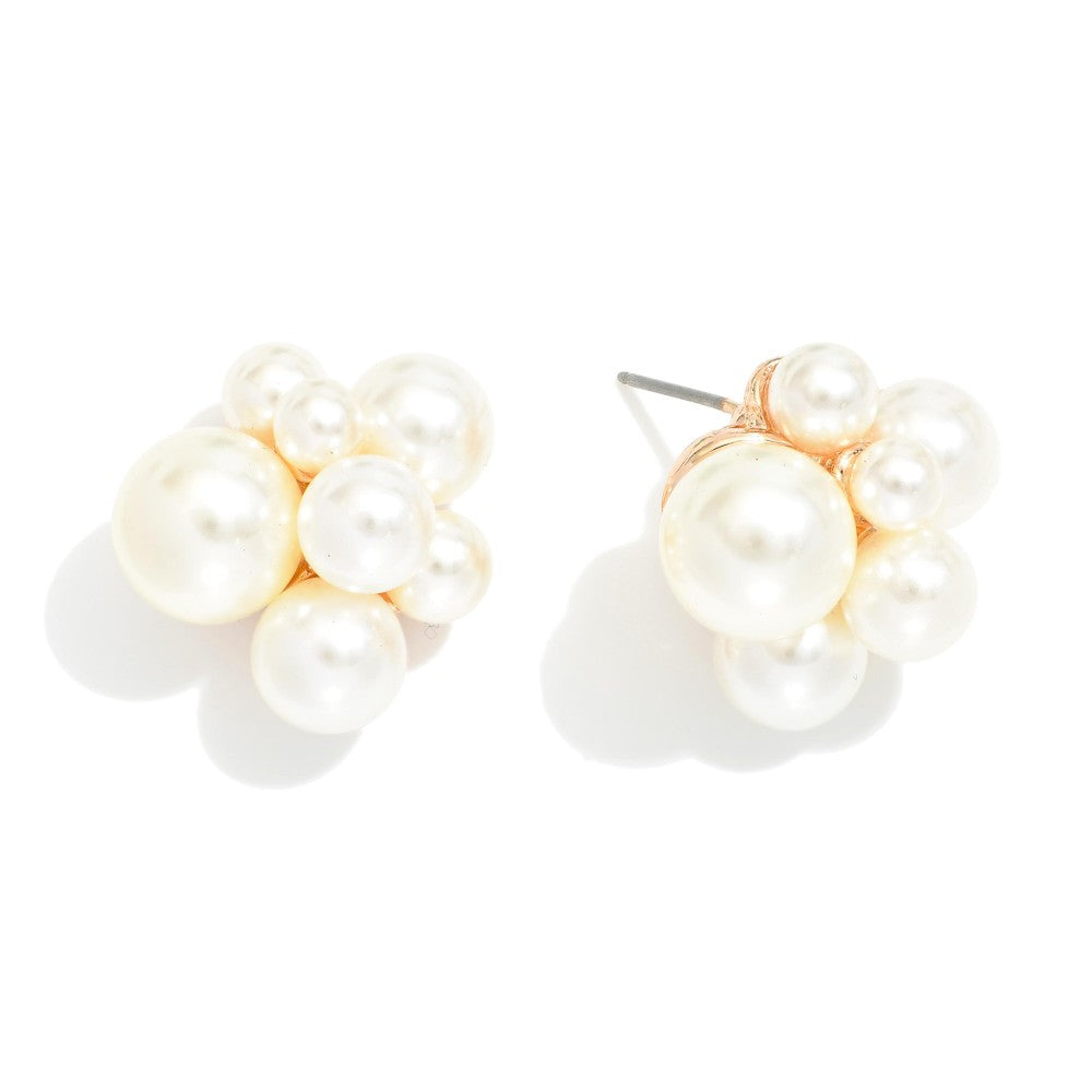 The Alyse Earrings - Gold/Pearl