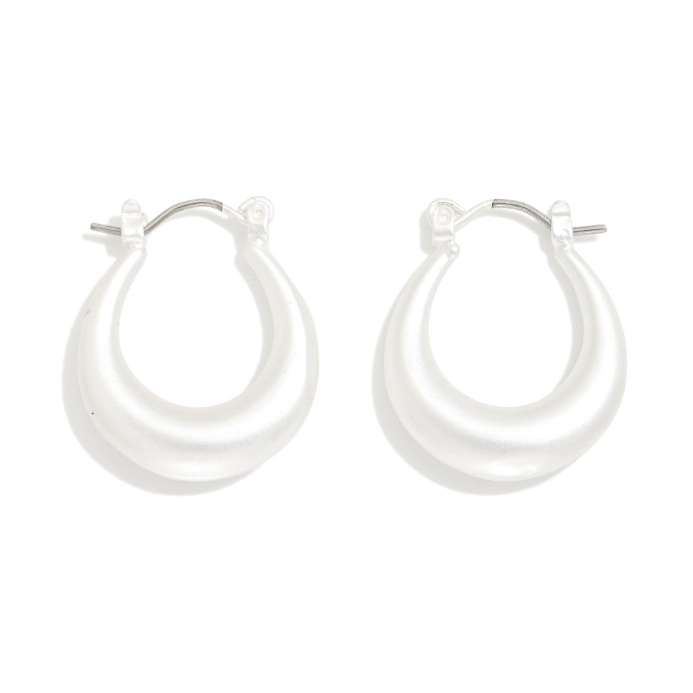 The Clara Earrings - Matte Silver
