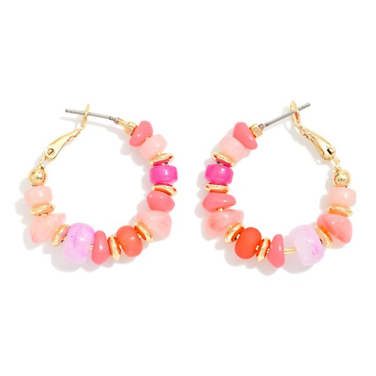 The Adelie Earrings - Rose