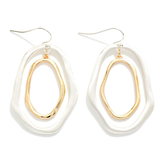 The Marla Earrings - Two-Tone