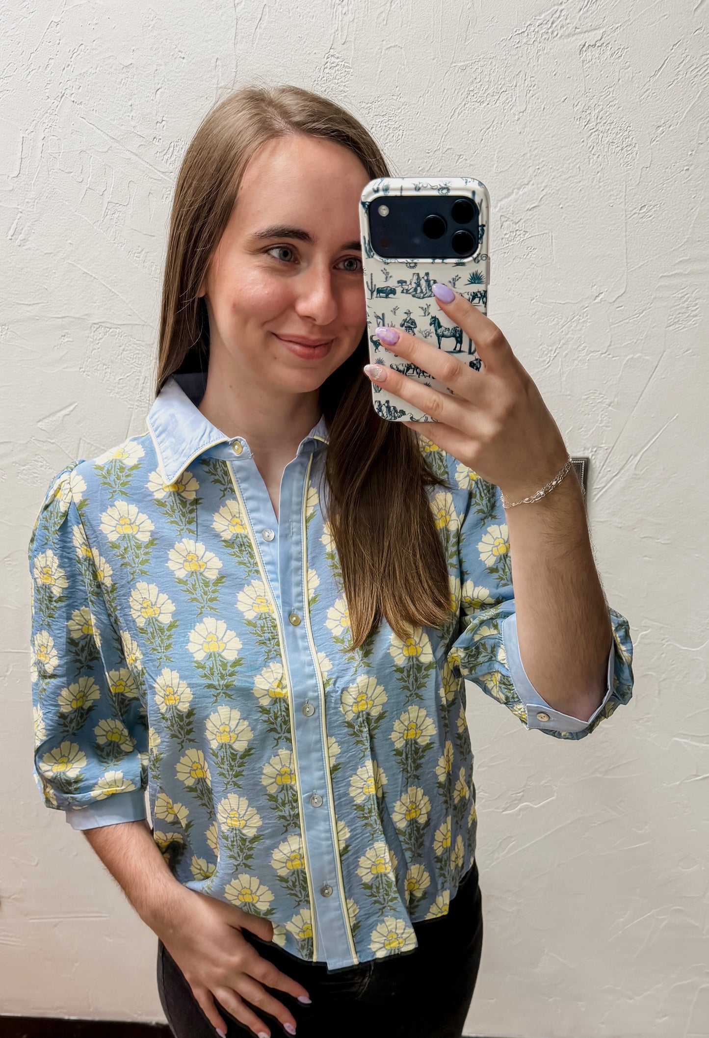 The Rayna Top - Blue