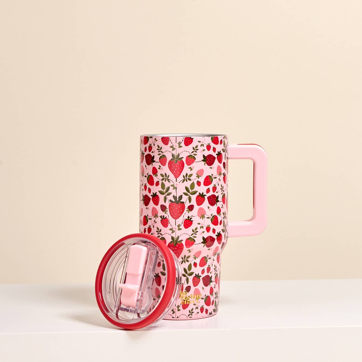The Darling Effect - 20oz Lifestyle Flip Straw Tumbler - Strawberry Fields