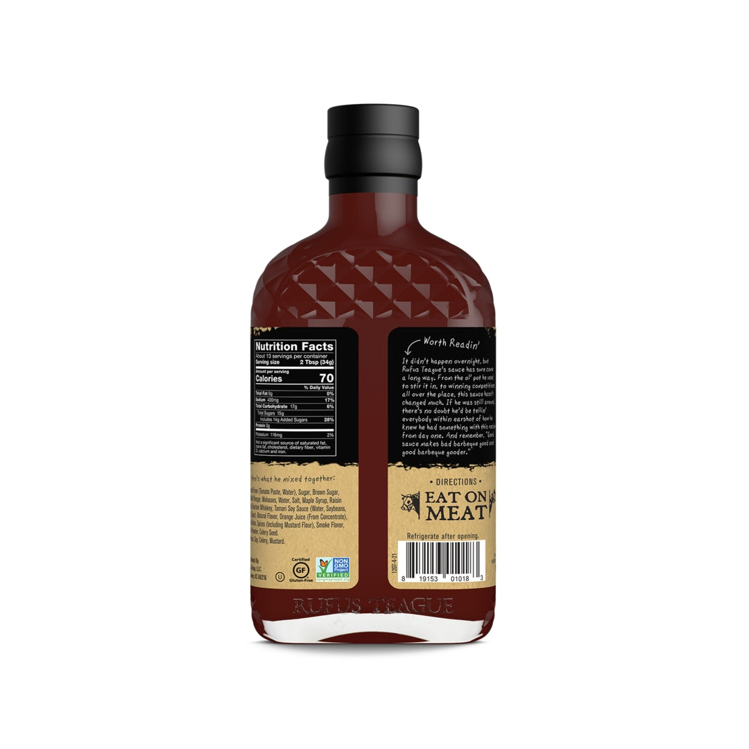 Rufus Teague - Whiskey Maple BBQ Sauce - 15.25oz Flask