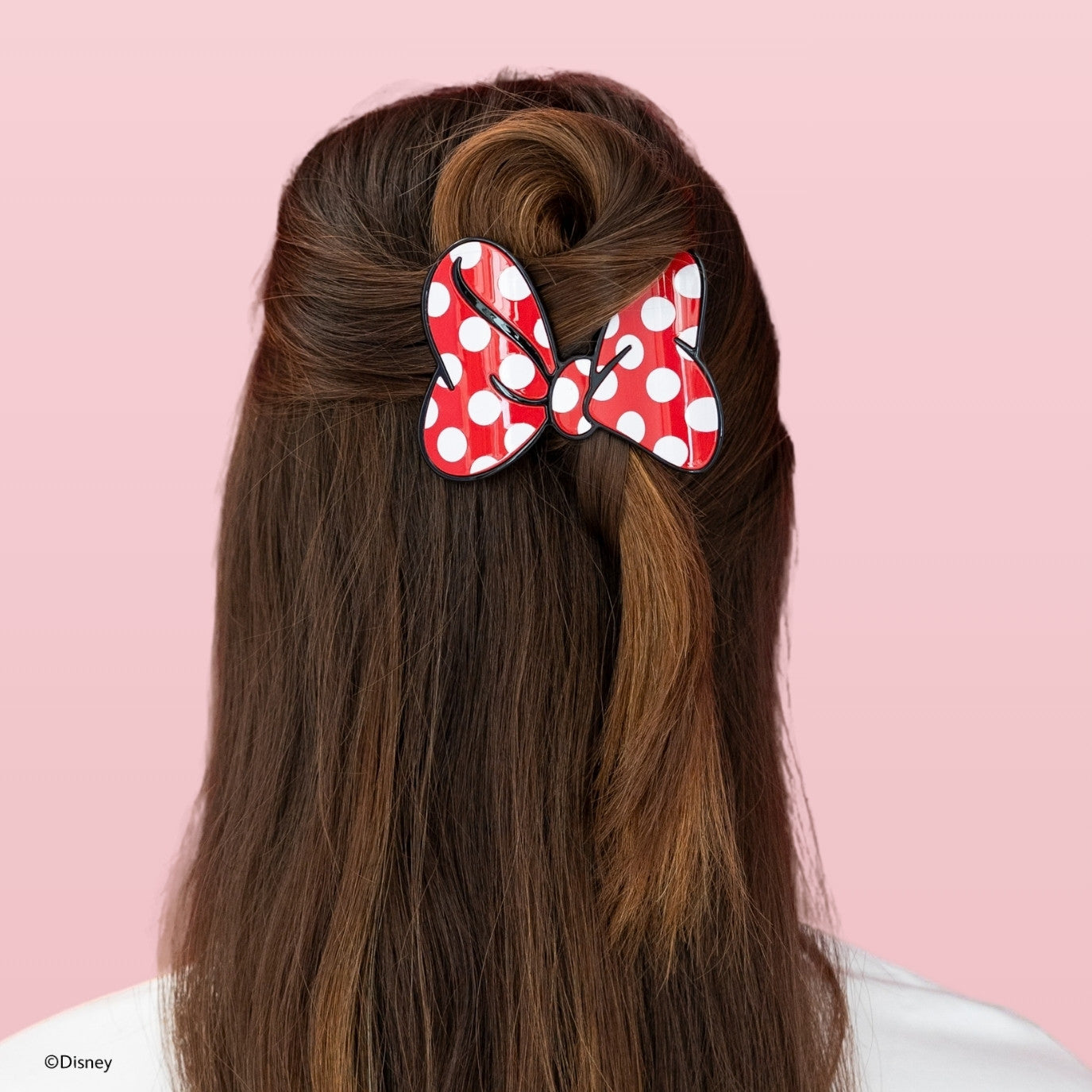 TELETIES - Medium Flat Hair Clip - Disney: Minnie's Bow