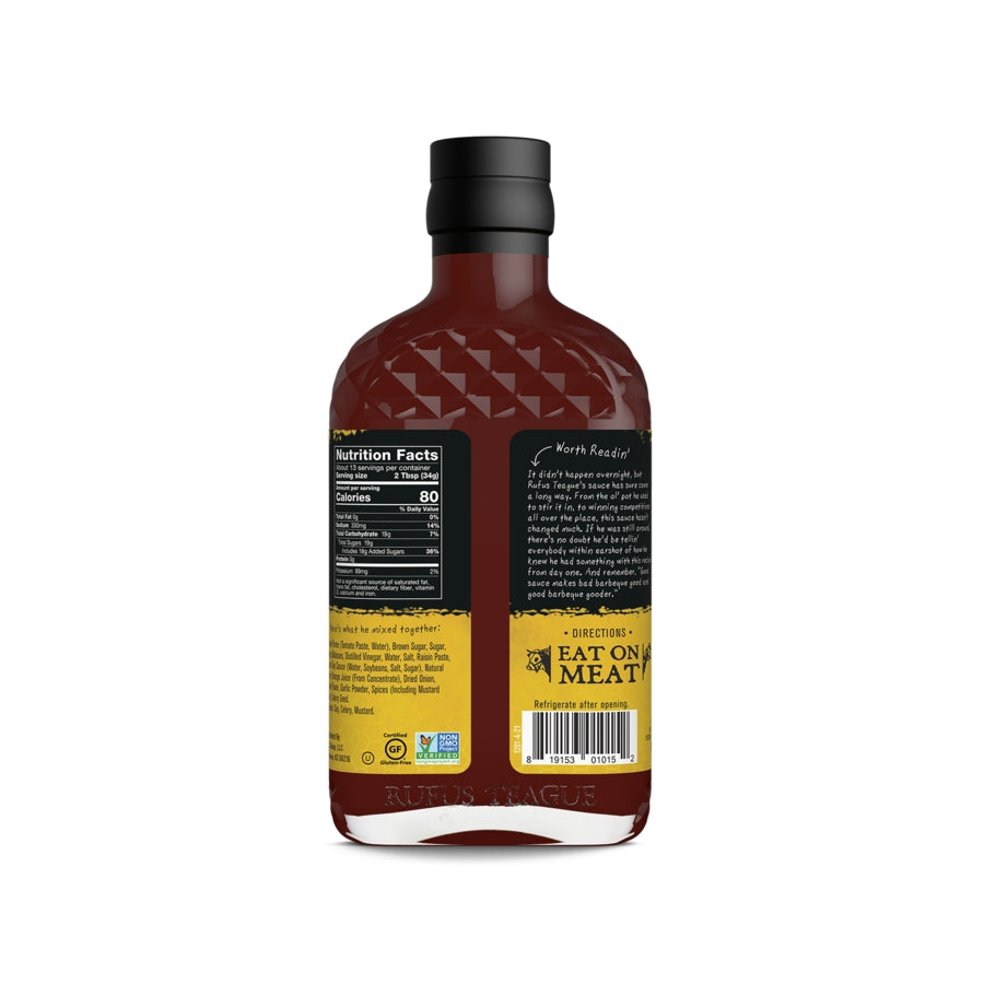 Rufus Teague - Honey Sweet BBQ Sauce - 15.25oz Flask
