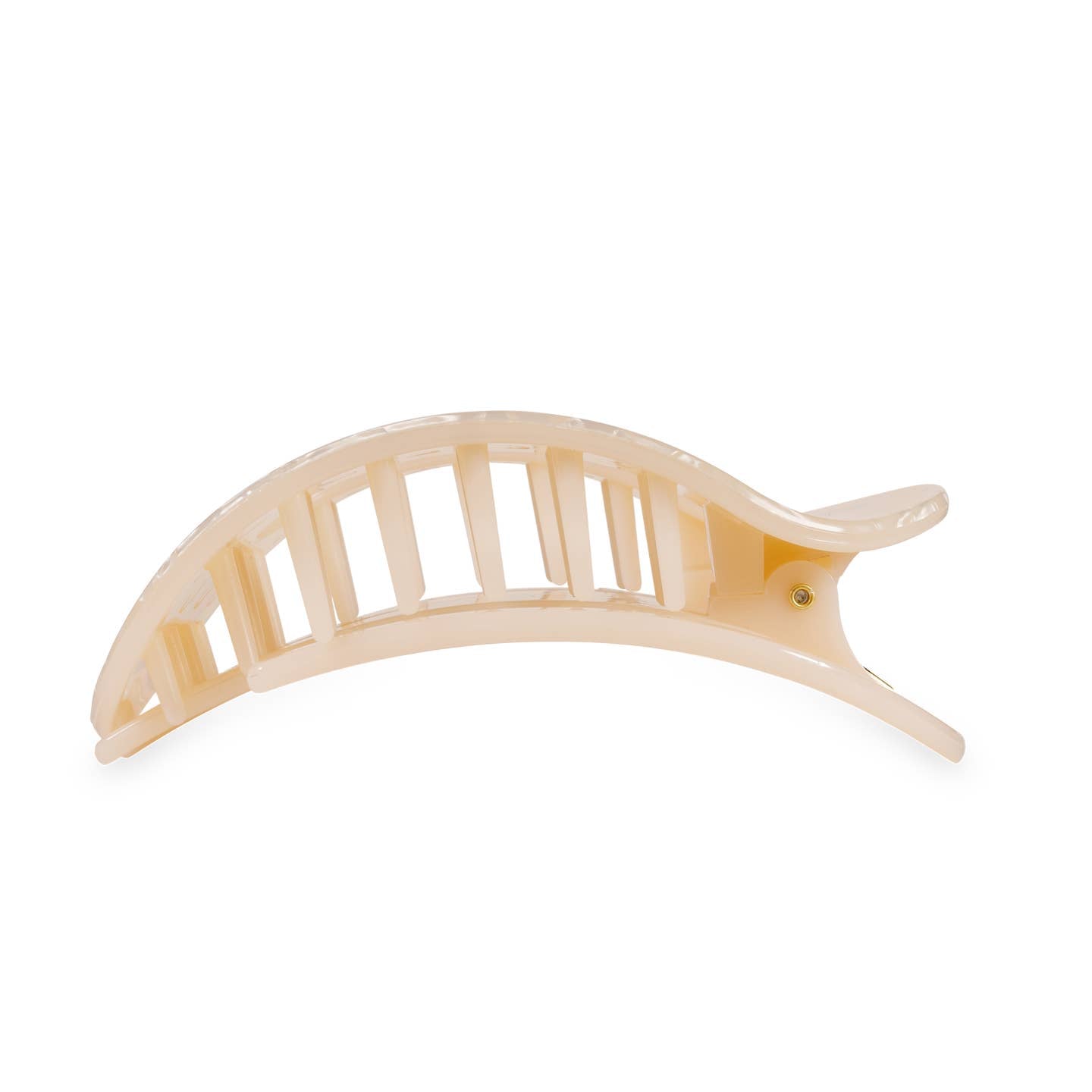 TELETIES - Large Flat Round Hair Clip - Soft Surf
