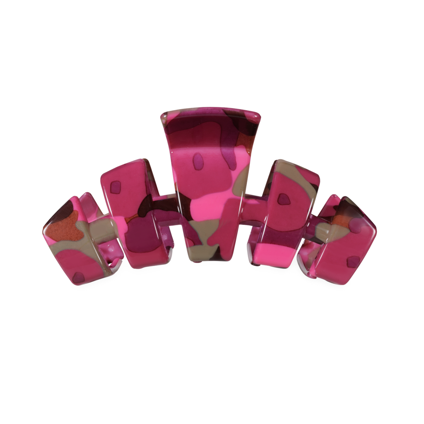 TELETIES - Classic Medium Claw Clip - Garden Glam