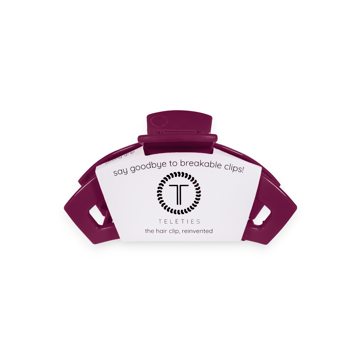 TELETIES - Open Small Hair Clip- Mulberry