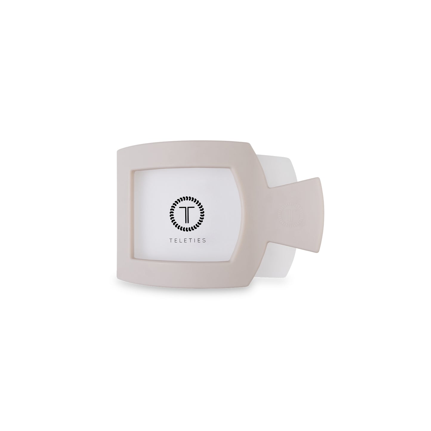 TELETIES - Small Flat Square Clip - Toasted