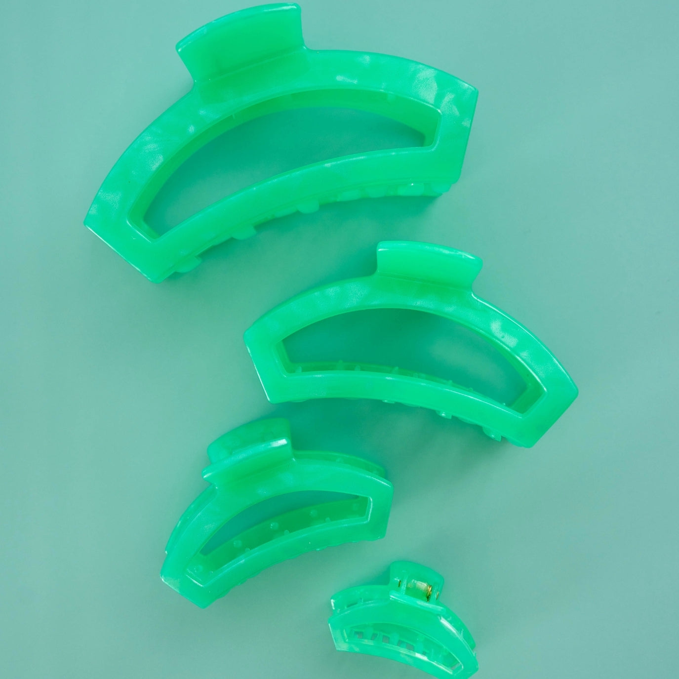 TELETIES - Open Medium Hair Clip - Spring Splash