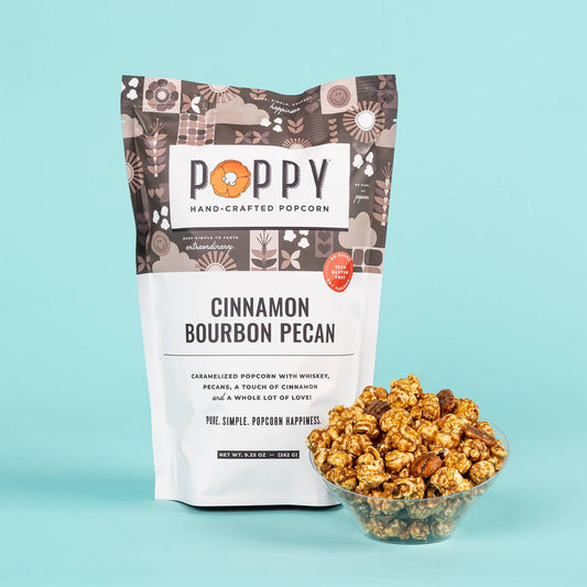 Poppy Hand-Crafted Popcorn - Cinnamon Bourbon Pecan 8.5 oz