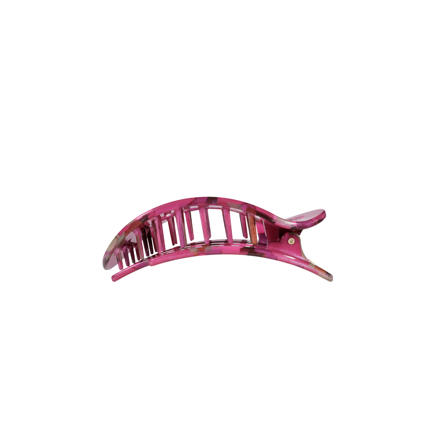 TELETIES - Small Flat Round Hair Clip - Garden Glam