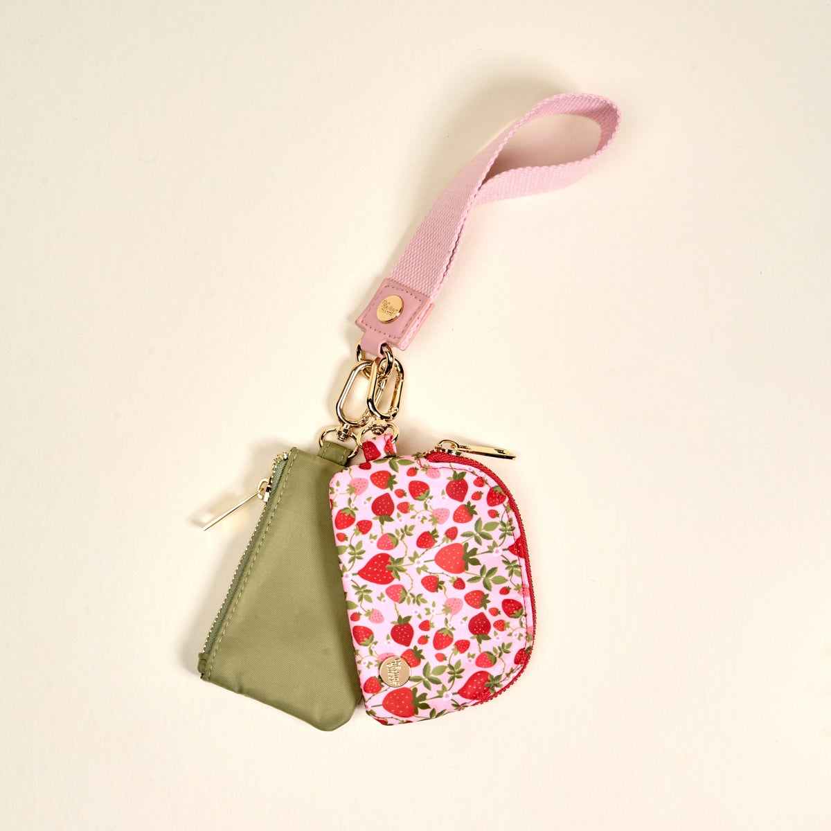 The Darling Effect - Dynamic Duo Pouch Wristlet - Strawberry Fields
