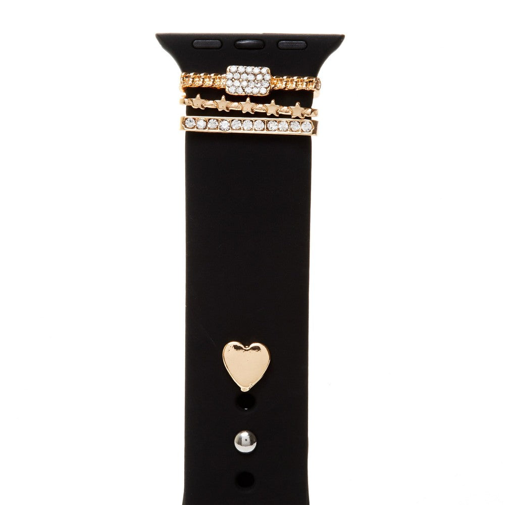 The Bedazzled Apple Watch Band - Black