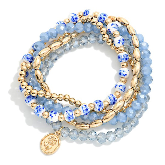 The Tangee Bracelet Stack - Light Blue