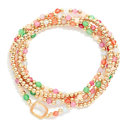 The Kora Bracelet Stack - Light Multi